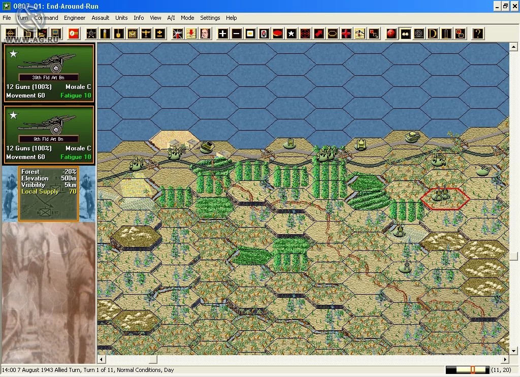 Изображение игры: Panzer Campaigns: Sicily '43