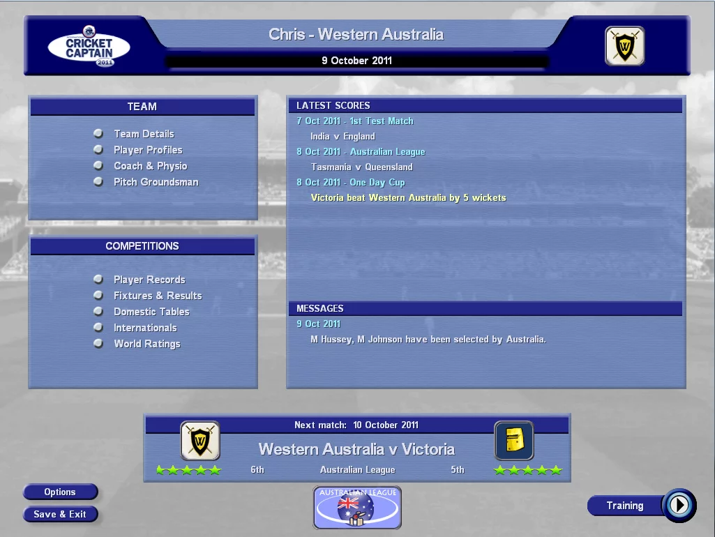 Изображение игры: International Cricket Captain 2011