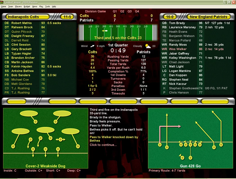 Изображение игры: Football Mogul 2009
