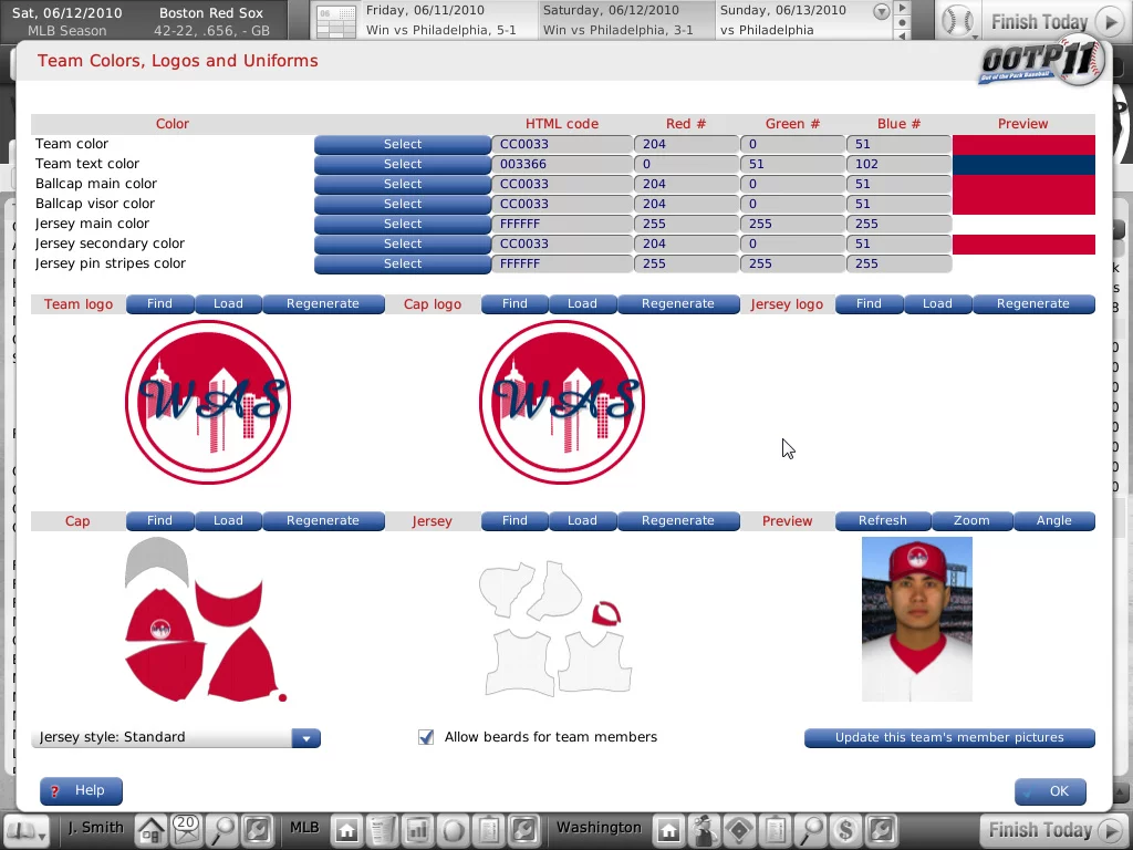Изображение игры: Out of the Park Baseball 11