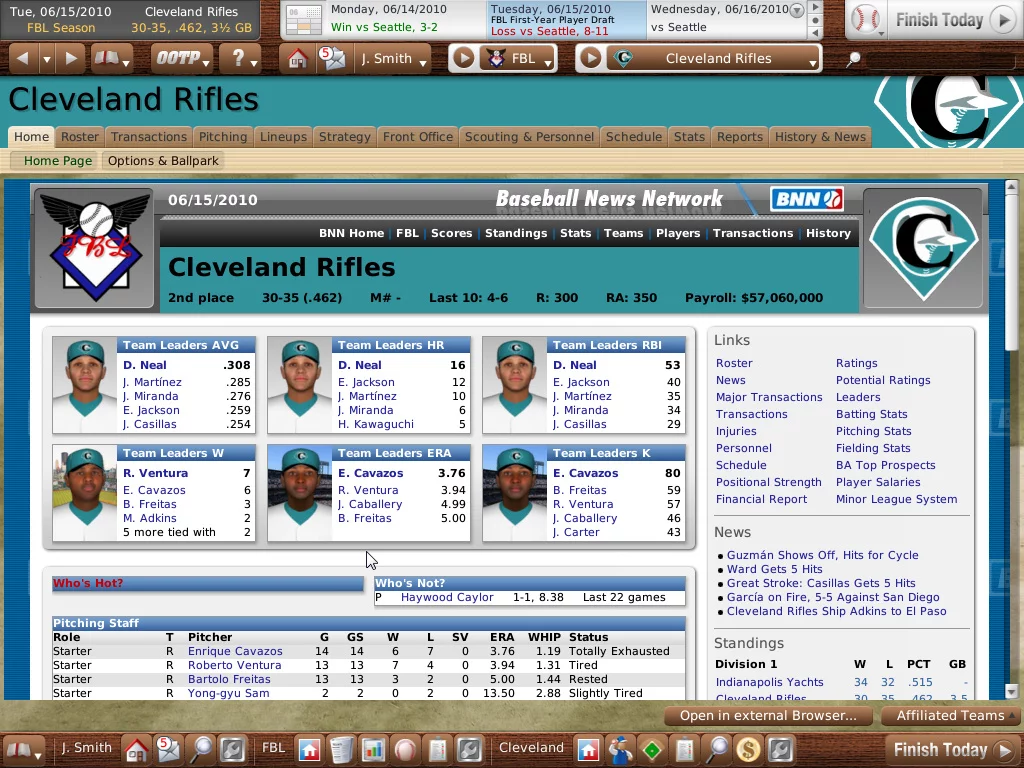 Изображение игры: Out of the Park Baseball 11