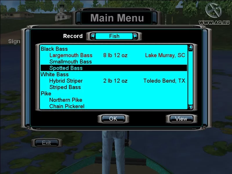 Изображение игры: Pro Bass Fishing 2003