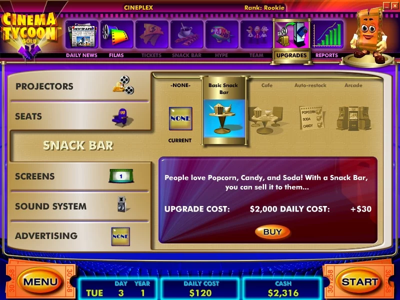 Изображение игры: Cinema Tycoon Gold