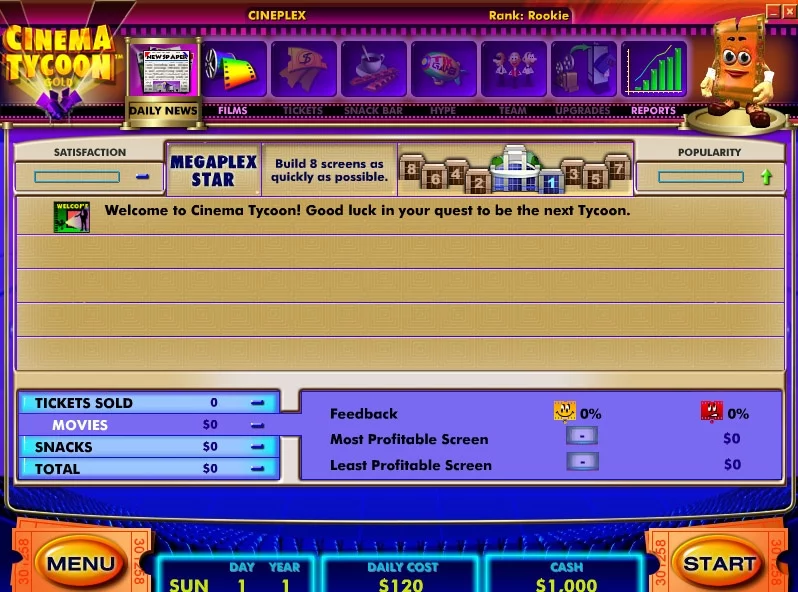 Изображение игры: Cinema Tycoon Gold