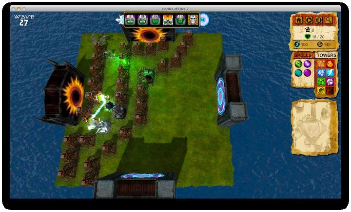 Изображение игры: Hordes of Orcs 2