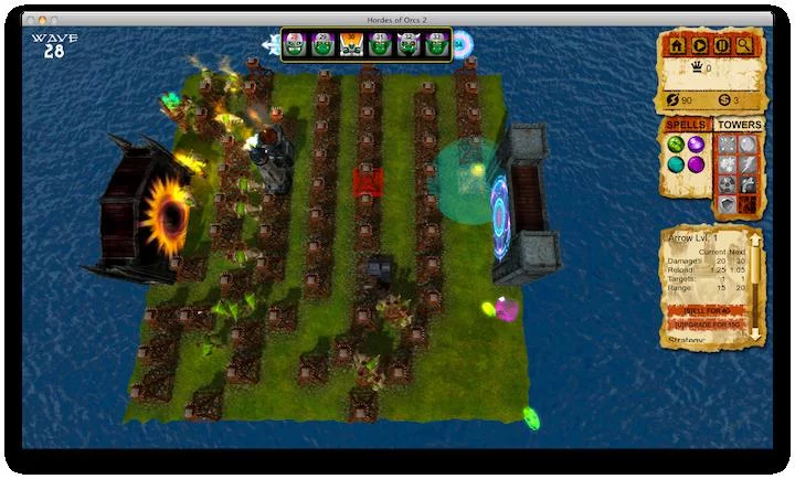 Изображение игры: Hordes of Orcs 2