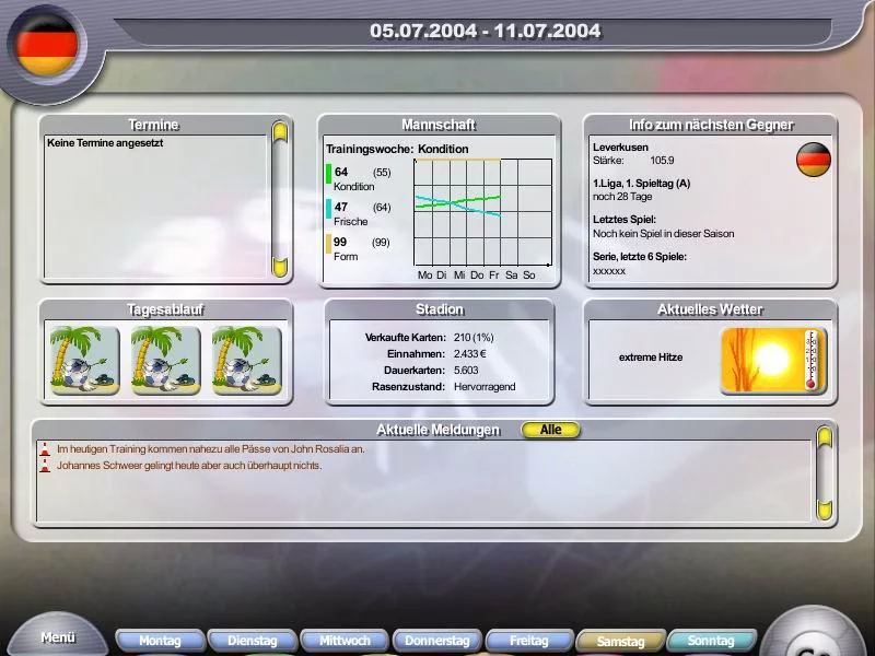 Изображение игры: Anstoss 2005