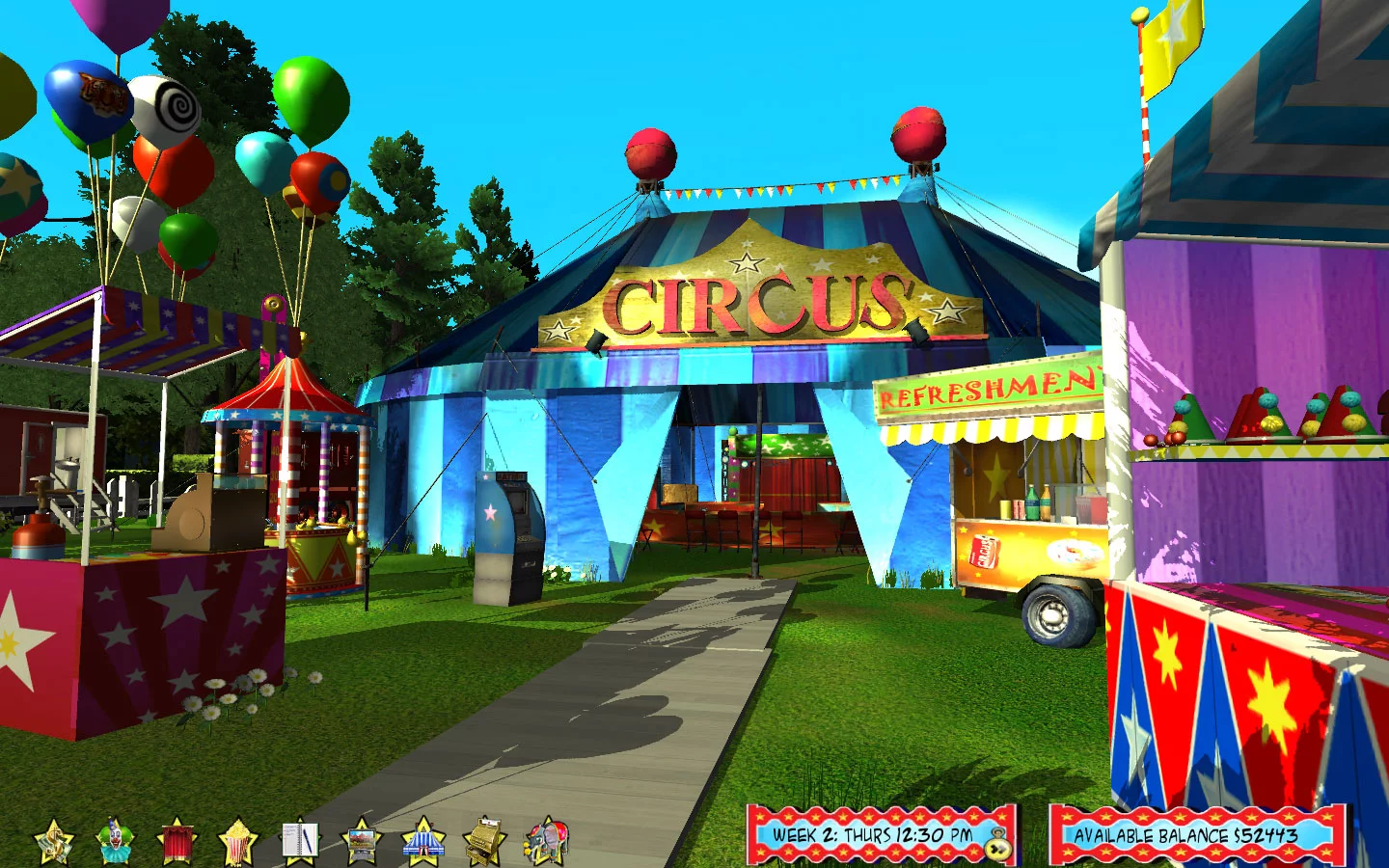 Изображение игры: Circus World