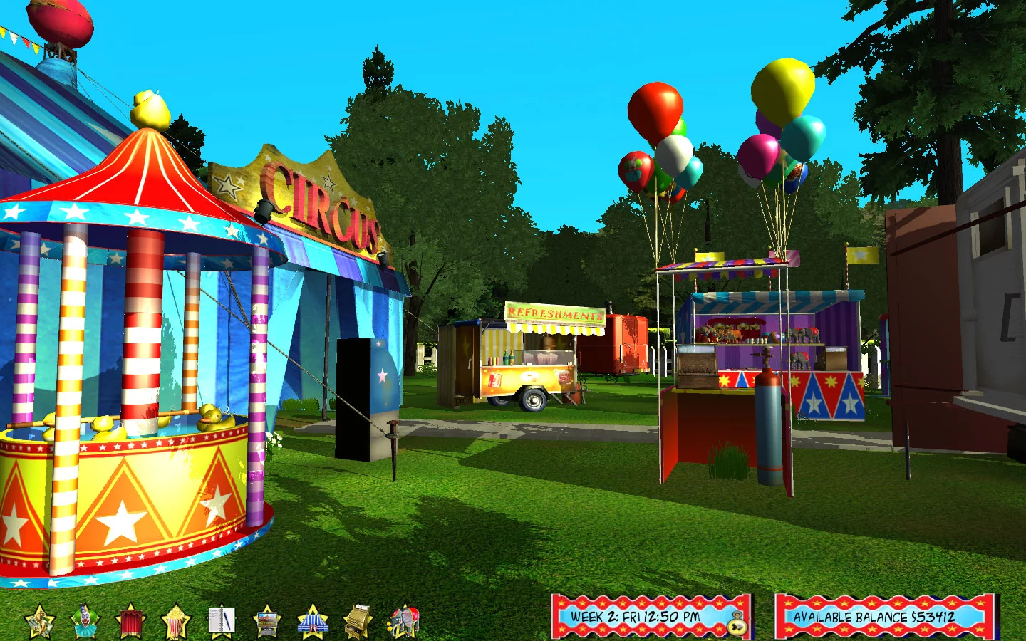 Изображение игры: Circus World