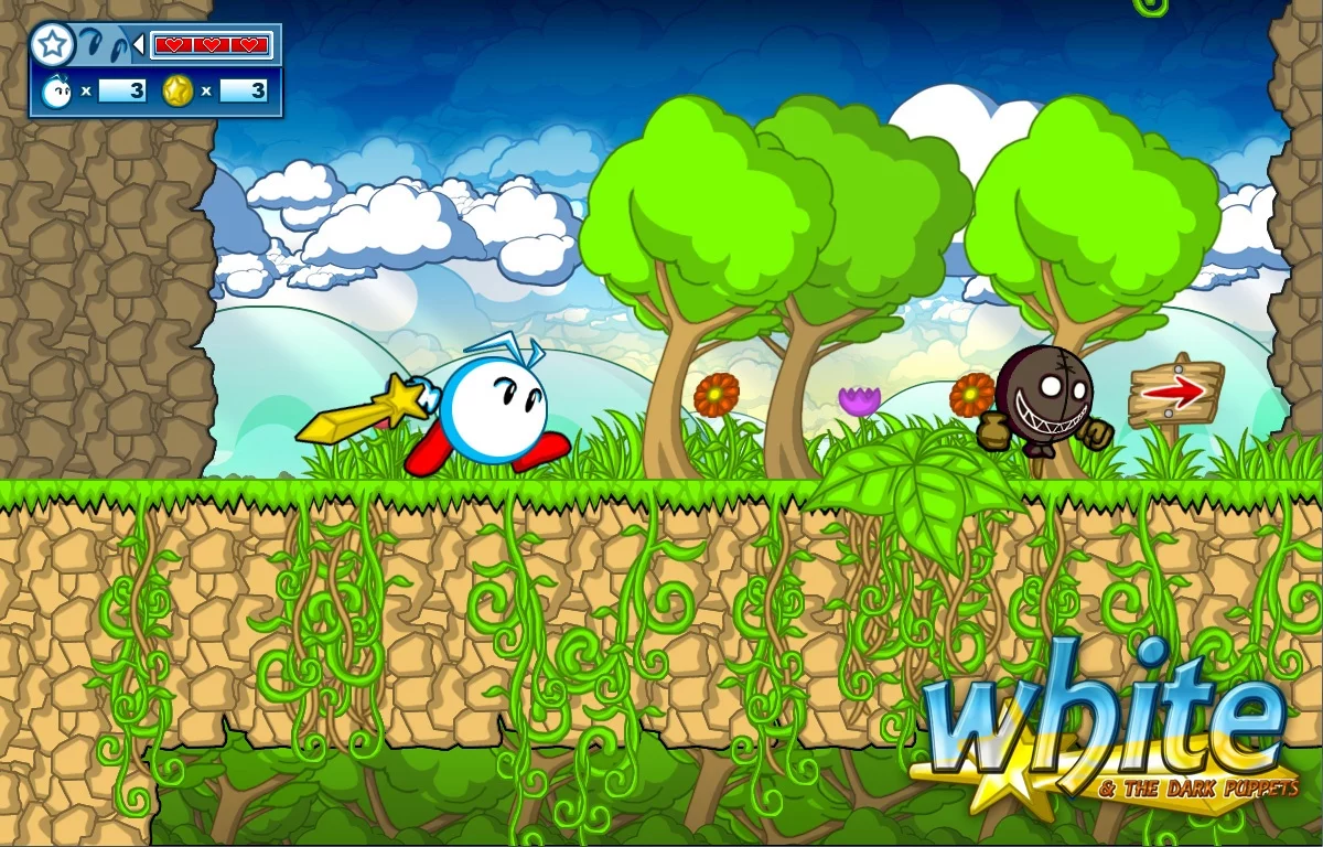Изображение игры: White & the Dark Puppets