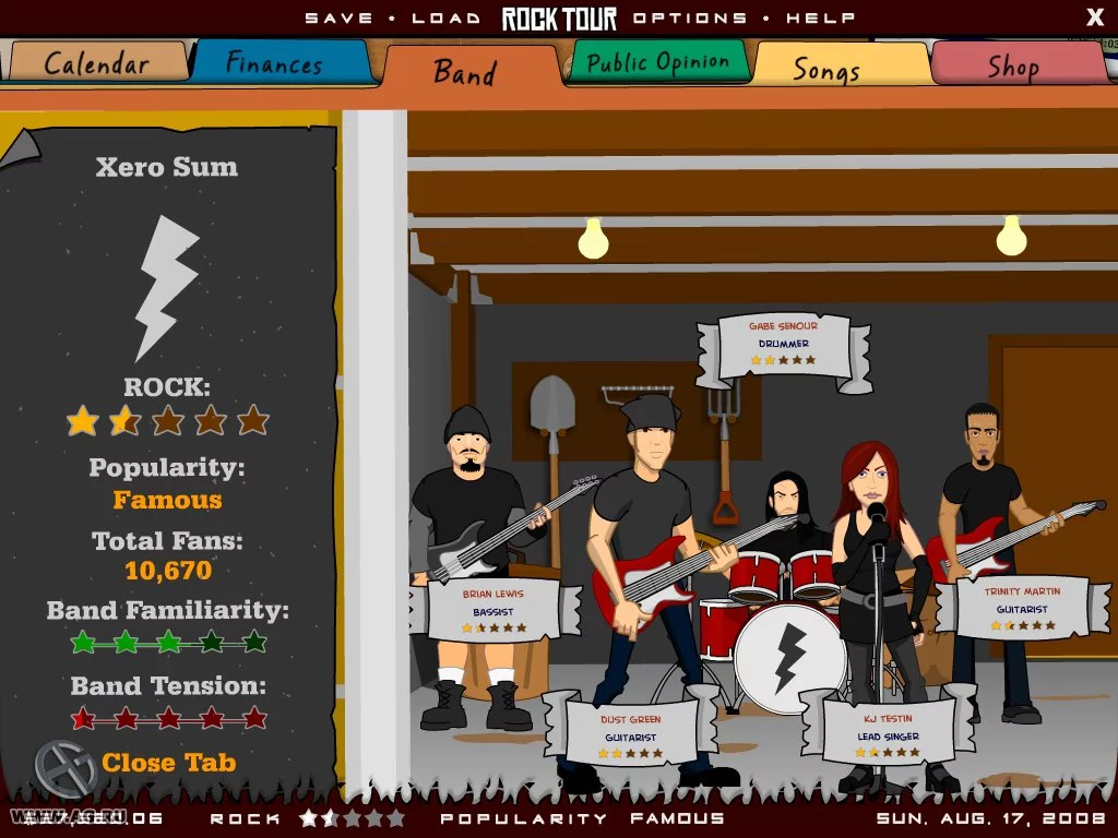 Изображение игры: Rock Tour Tycoon