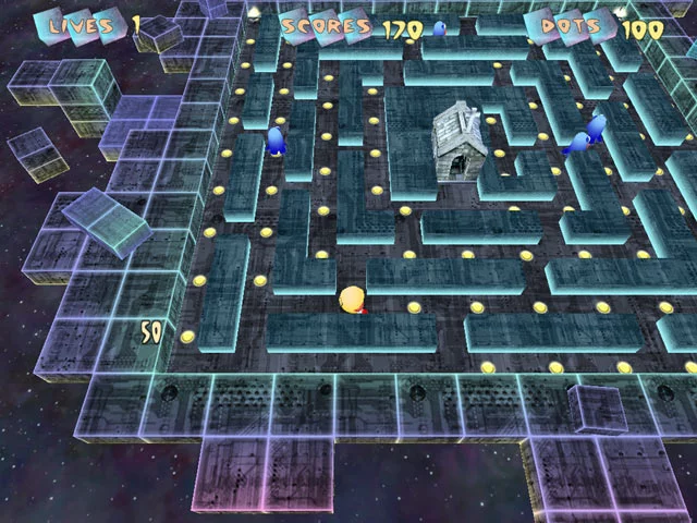 Изображение игры: Pac-Manic Worlds 3D