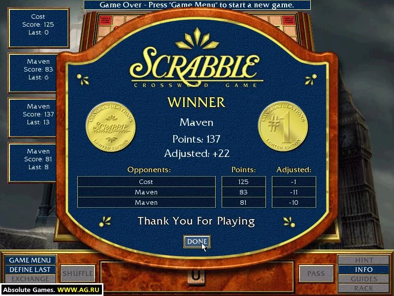 Изображение игры: Scrabble Complete