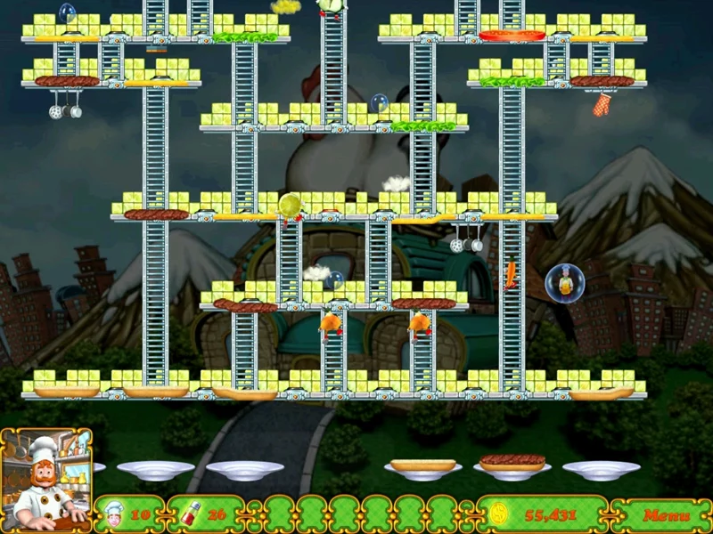 Изображение игры: BurgerTime Deluxe