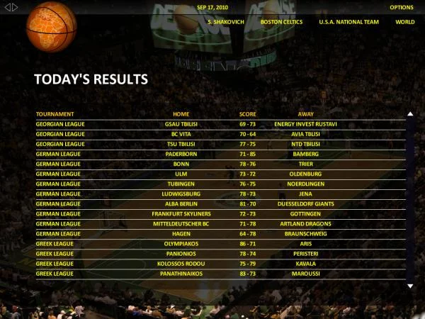 Изображение игры: World Basketball Manager 2012