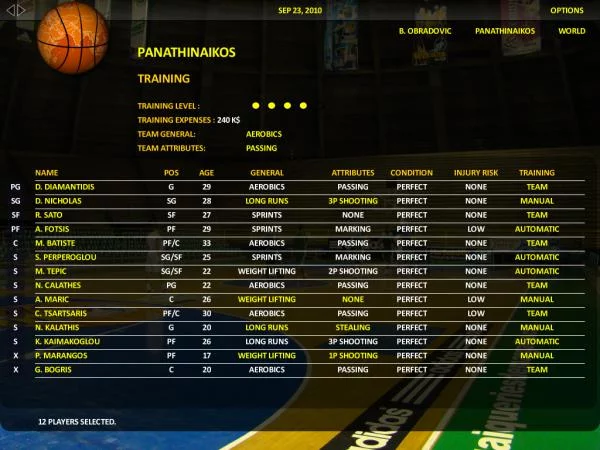 Изображение игры: World Basketball Manager 2012