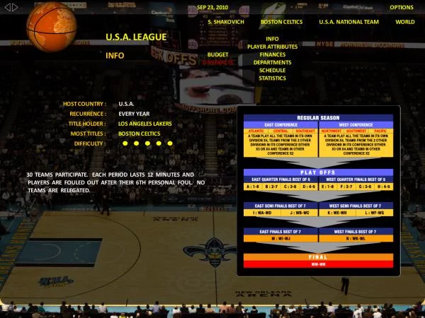 Изображение игры: World Basketball Manager 2012