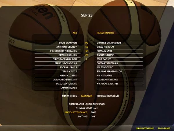 Изображение игры: World Basketball Manager 2012
