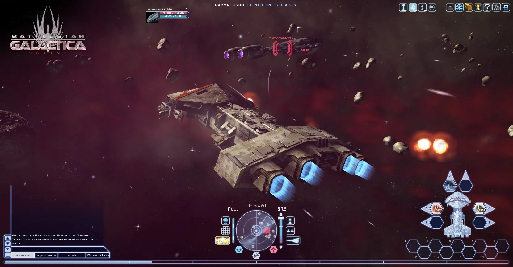 Изображение игры: Battlestar Galactica Online