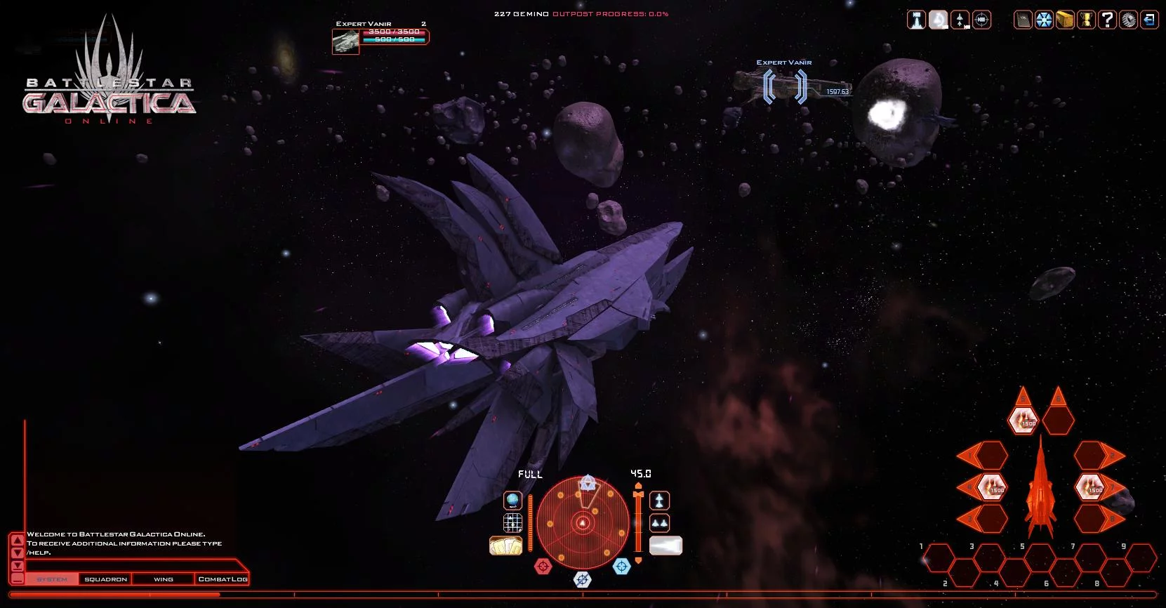 Изображение игры: Battlestar Galactica Online