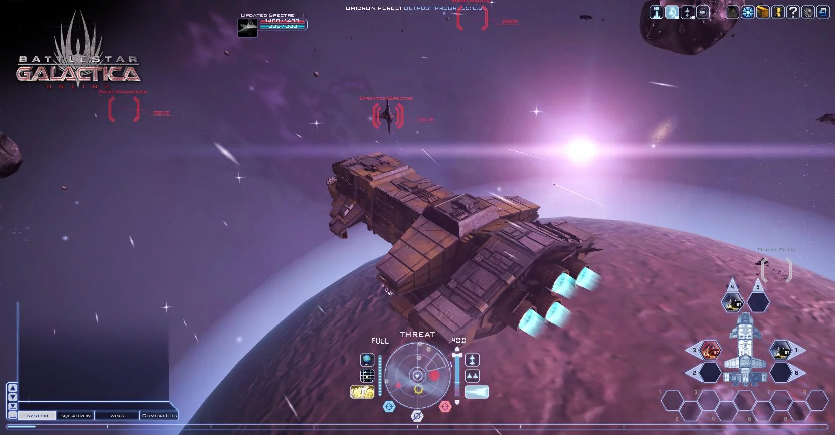Изображение игры: Battlestar Galactica Online
