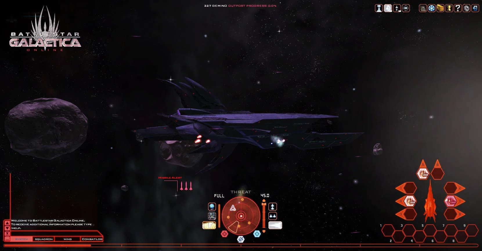 Изображение игры: Battlestar Galactica Online