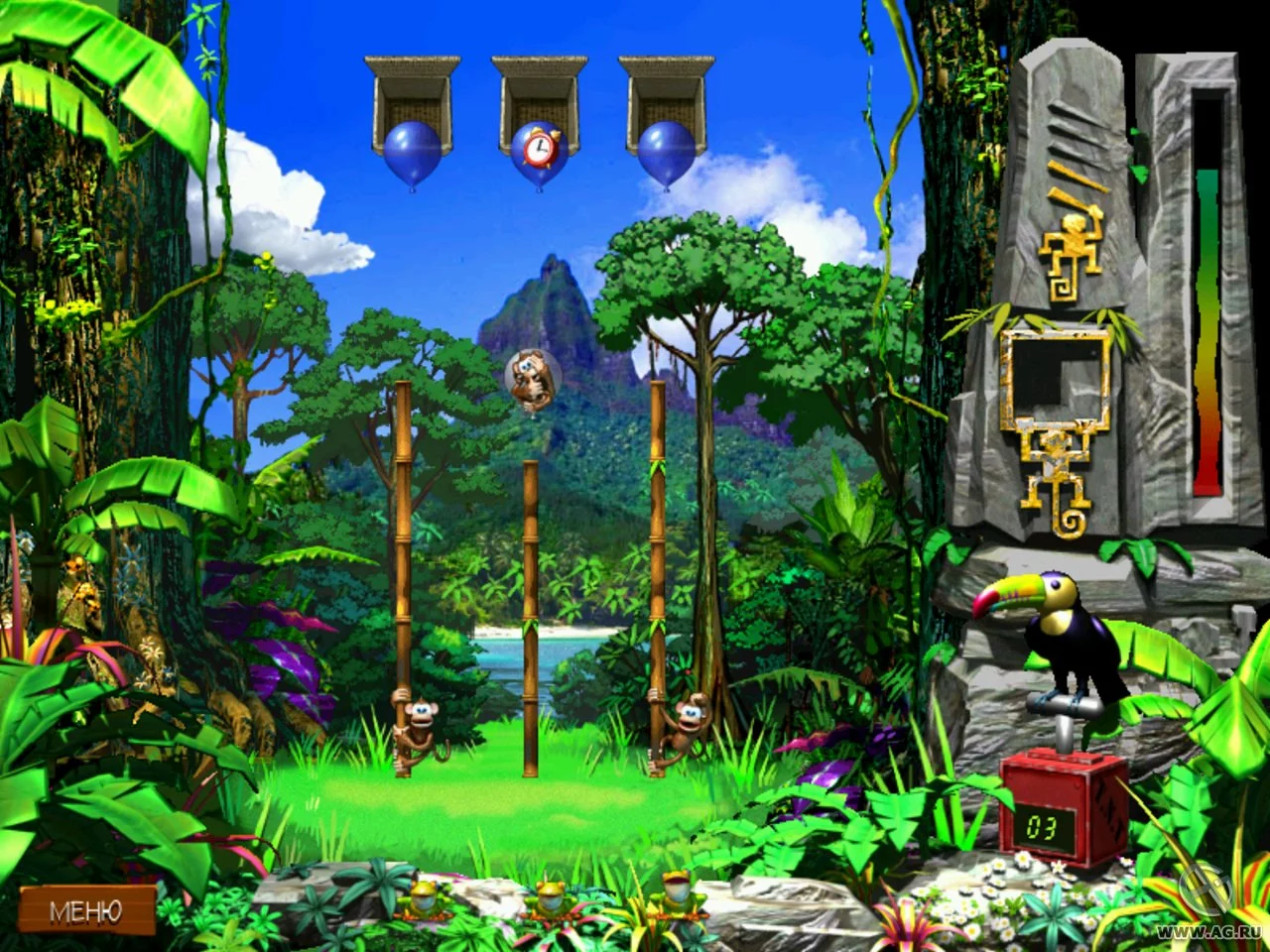 Изображение игры: Monkey Pole Climb