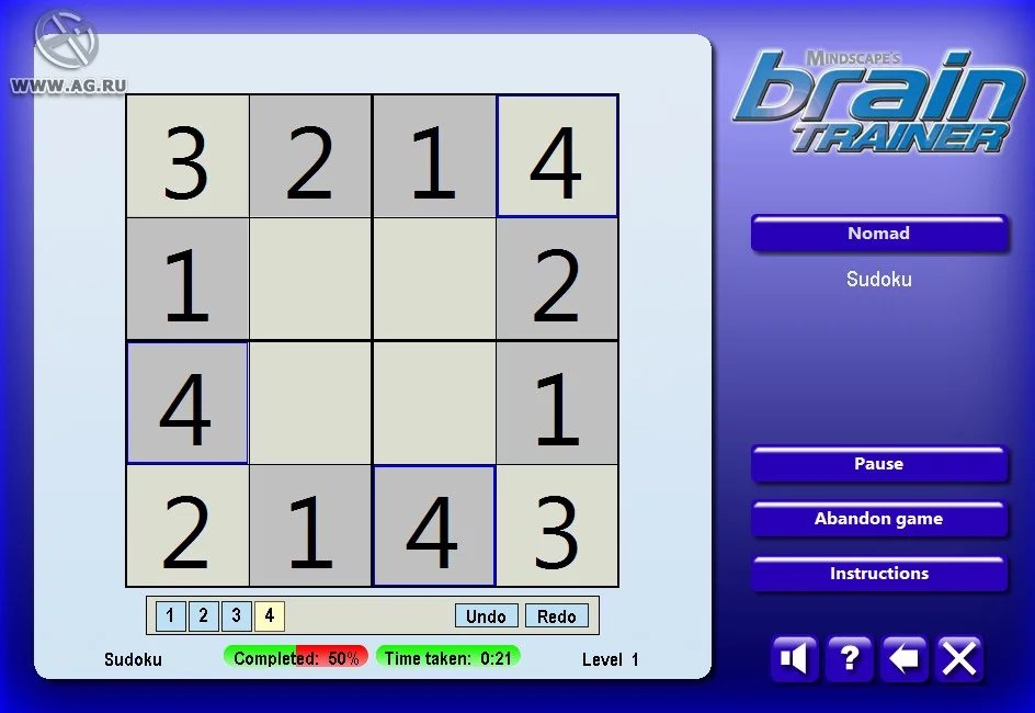 Изображение игры: Mindscape's Brain Trainer
