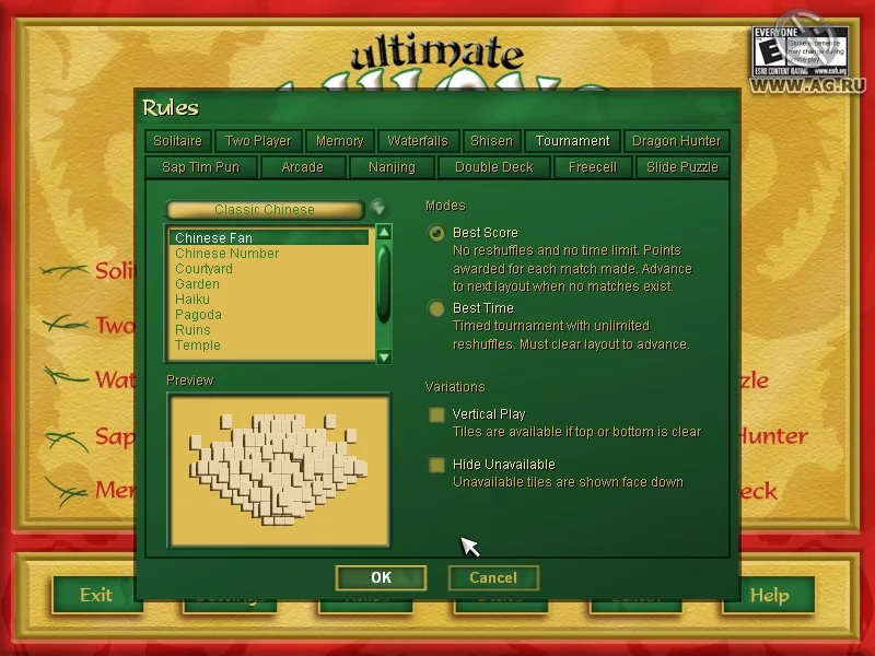 Изображение игры: Ultimate Mahjongg 15