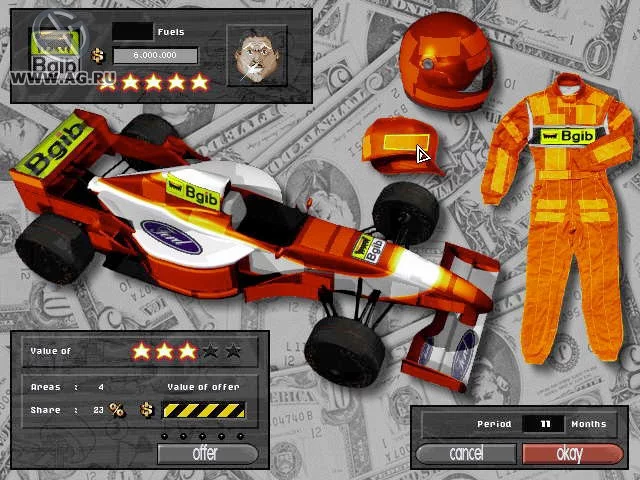 Изображение игры: F1 Manager Professional
