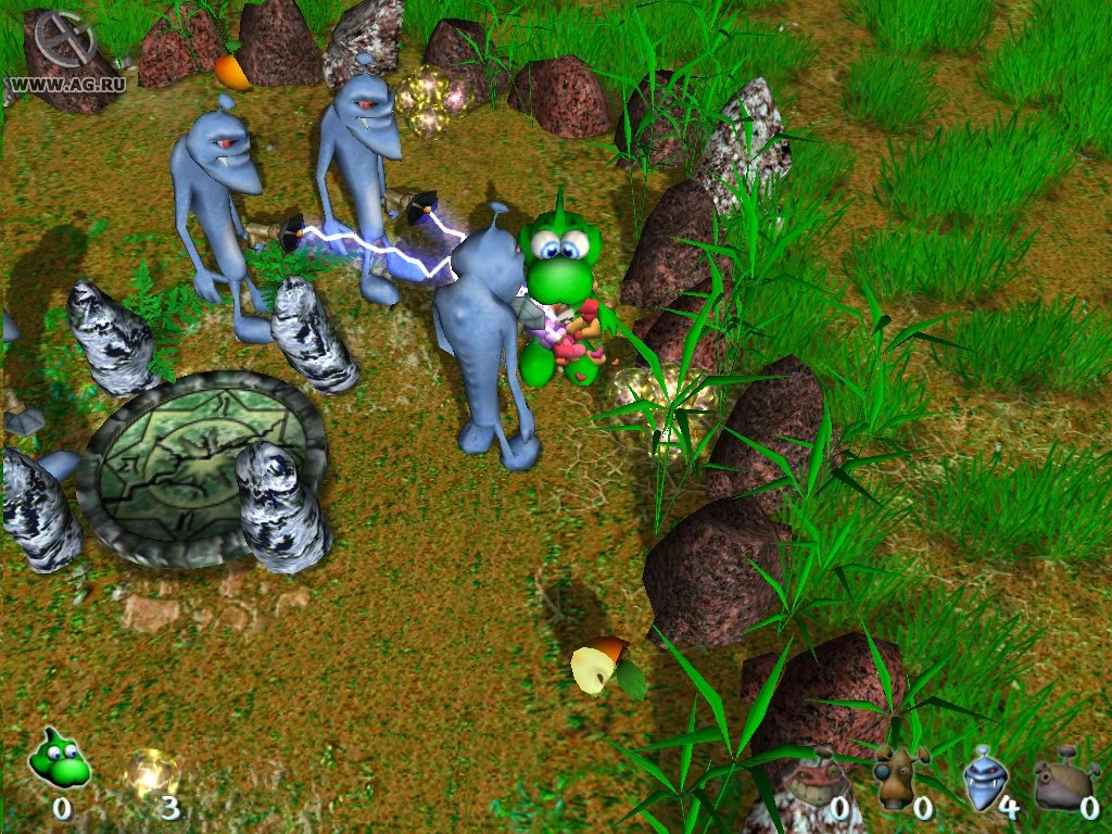 Изображение игры: Dino and Aliens