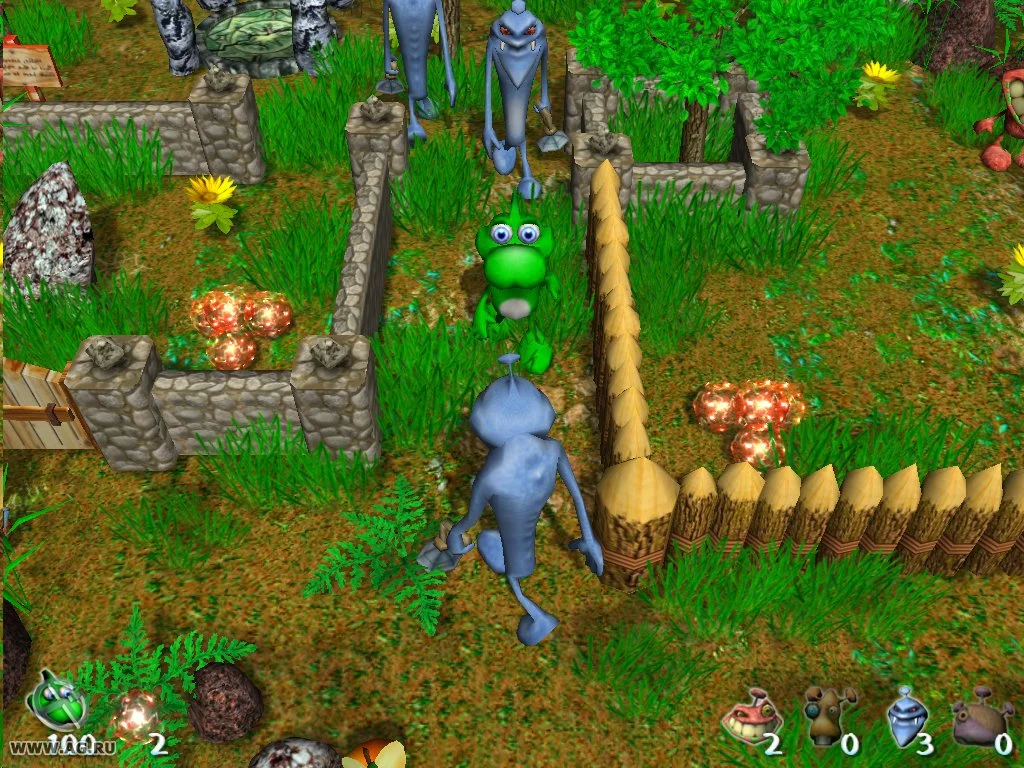 Изображение игры: Dino and Aliens