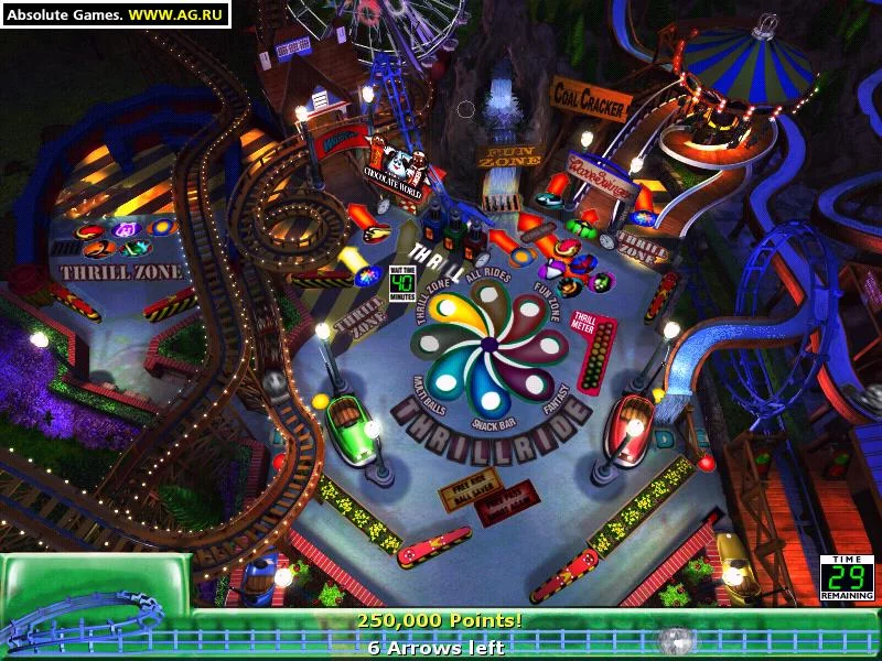 Изображение игры: 3-D Ultra Pinball: Thrillride