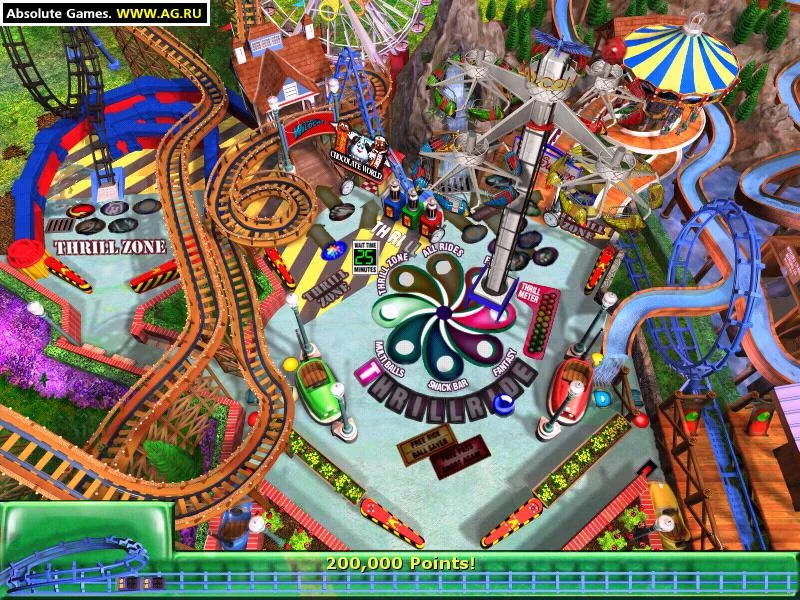 Изображение игры: 3-D Ultra Pinball: Thrillride