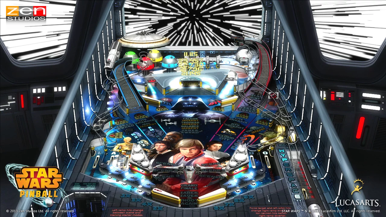 Изображение игры: ZEN Pinball 2: Star Wars Pinball