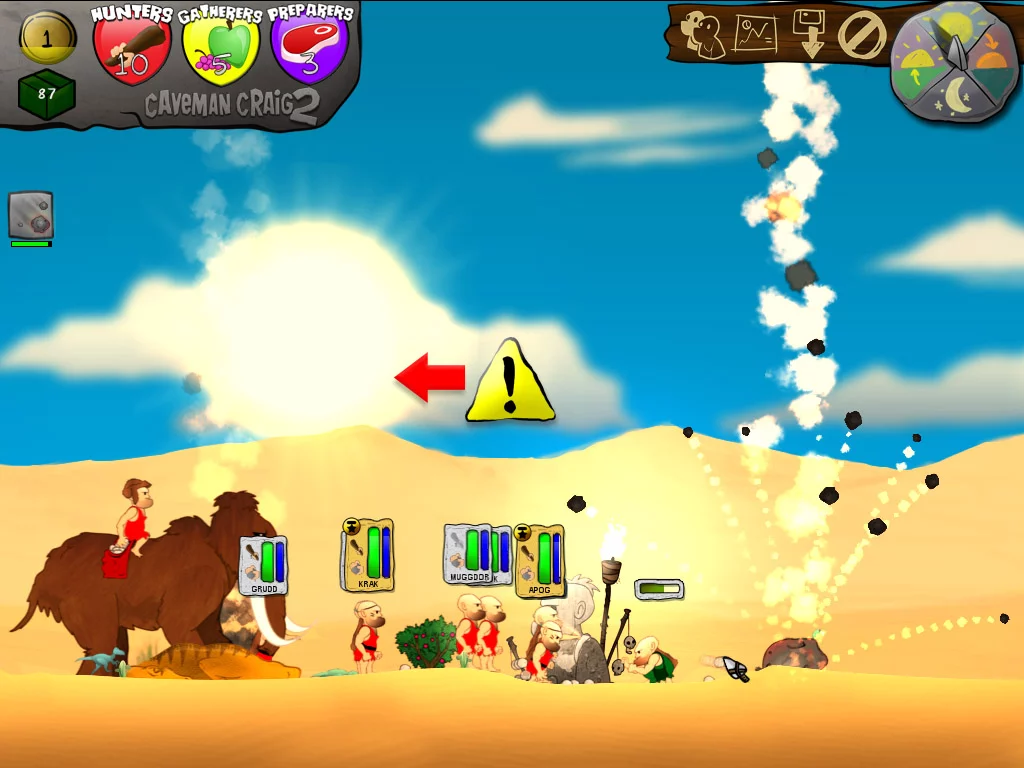 Изображение игры: Caveman Craig 2: The Tribes of Boggdrop