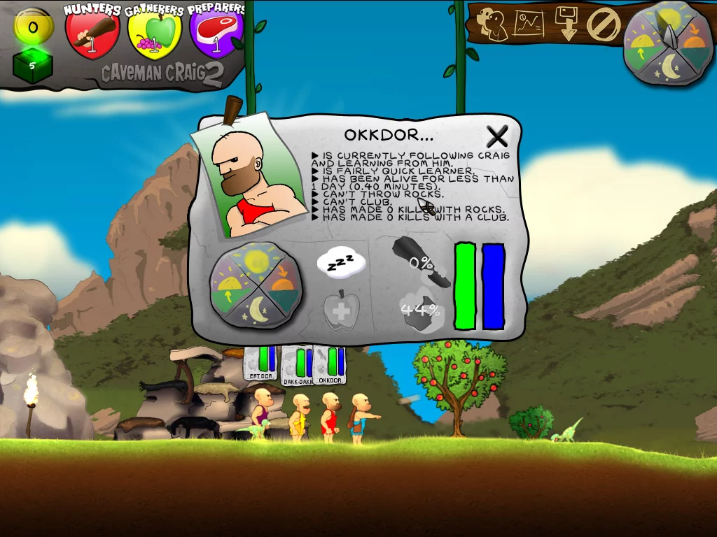 Изображение игры: Caveman Craig 2: The Tribes of Boggdrop