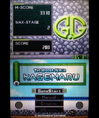 Изображение игры: G.G Series THE HIDDEN NINJA KAGEMARU