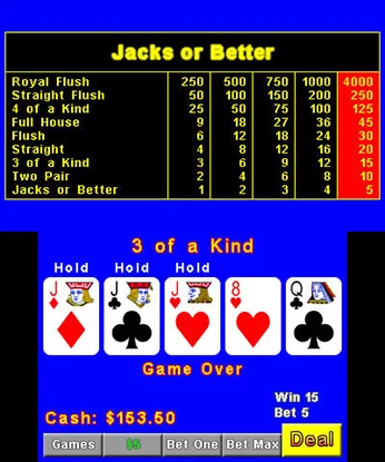 Изображение игры: Plain Video Poker