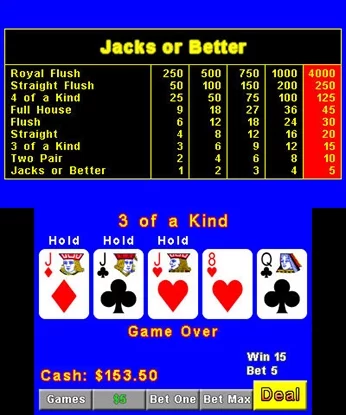 Изображение игры: Plain Video Poker