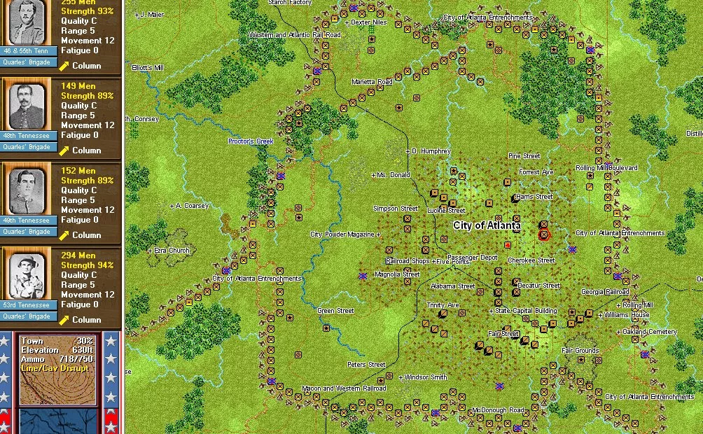 Изображение игры: Civil War Battles: Campaign Atlanta