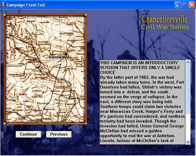 Изображение игры: Civil War Battles: Campaign Chancellorsville