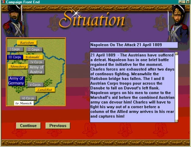 Изображение игры: Napoleonic Battles: Campaign Eckmuhl