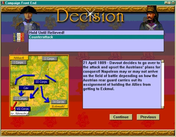 Изображение игры: Napoleonic Battles: Campaign Eckmuhl