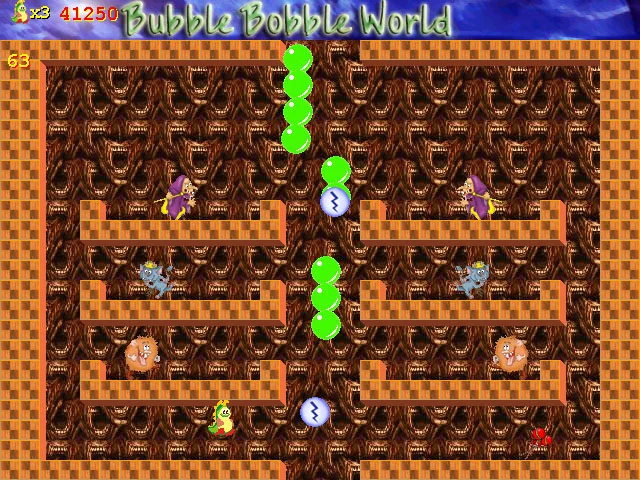 Изображение игры: Bubble Bobble World