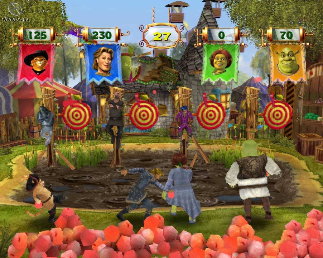 Изображение игры: Shrek's Carnival Craze Party Games