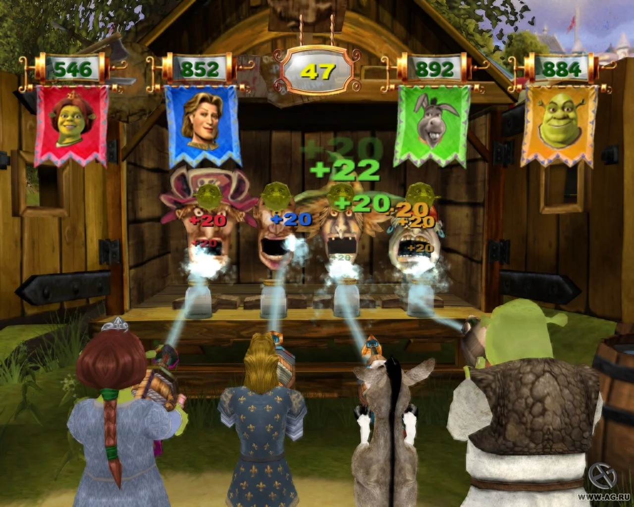 Изображение игры: Shrek's Carnival Craze Party Games