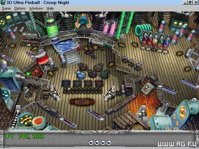 Изображение игры: 3-D Ultra Pinball: Creep Night