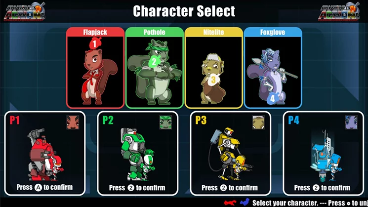 Изображение игры: Armored ACORNs: Action Squirrel Squad