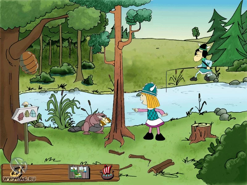 Изображение игры: Vicky the Viking: The Big Trial